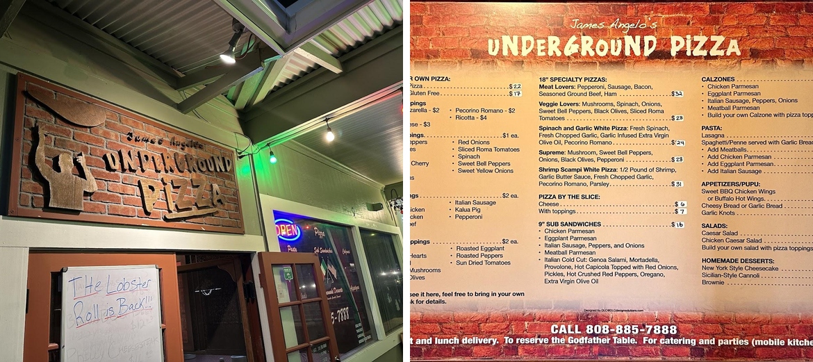 James Angelo's Underground Pizza